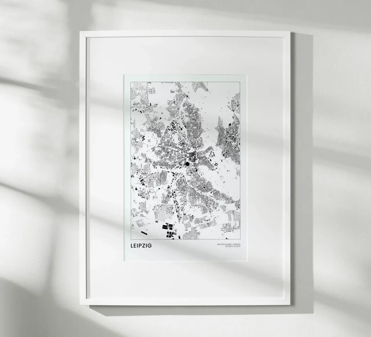 Leipzig poster by The Cartography Collection