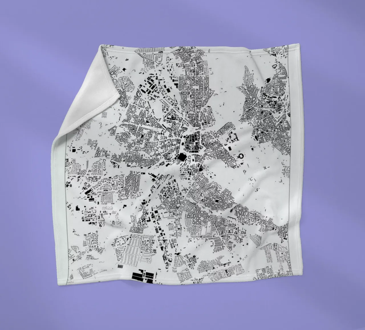 Leipzig fleecedeken van The Cartography Collection