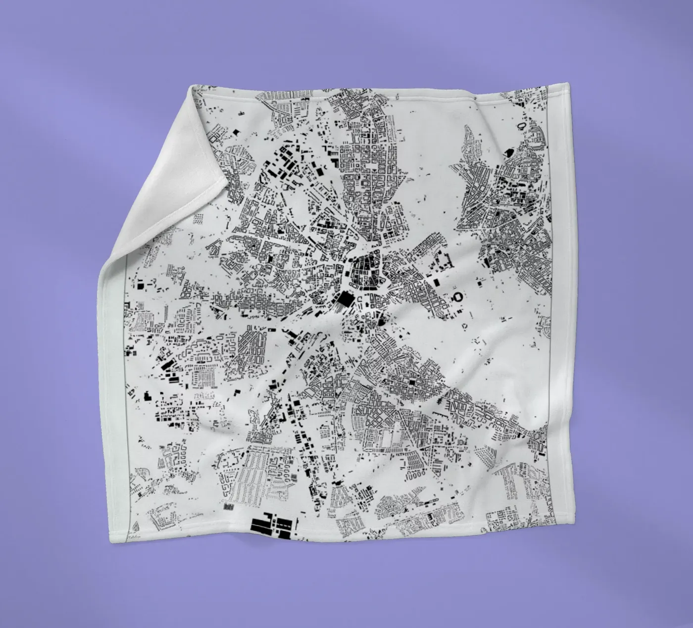 Leipzig coperta in pile da The Cartography Collection