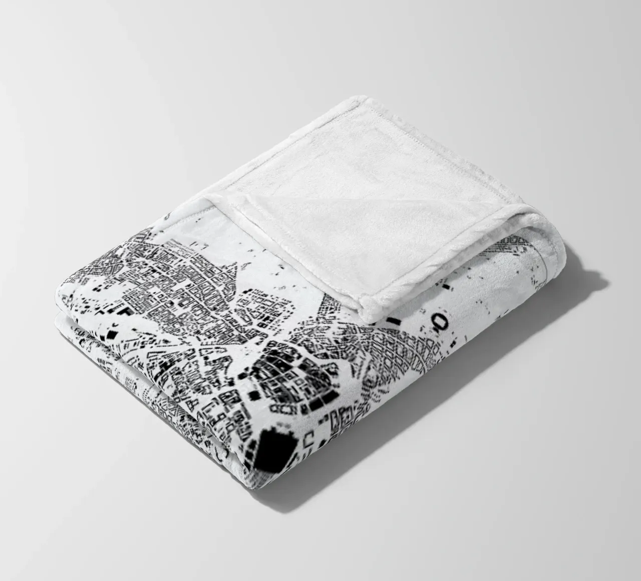 Leipzig fleecedeken van The Cartography Collection