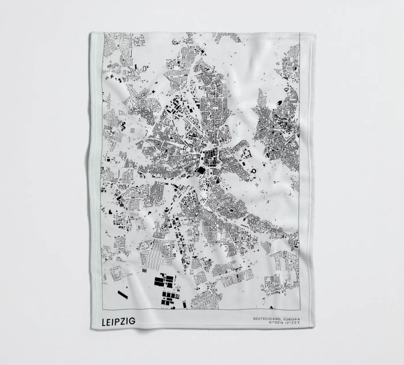 Leipzig fleece blanket by The Cartography Collection