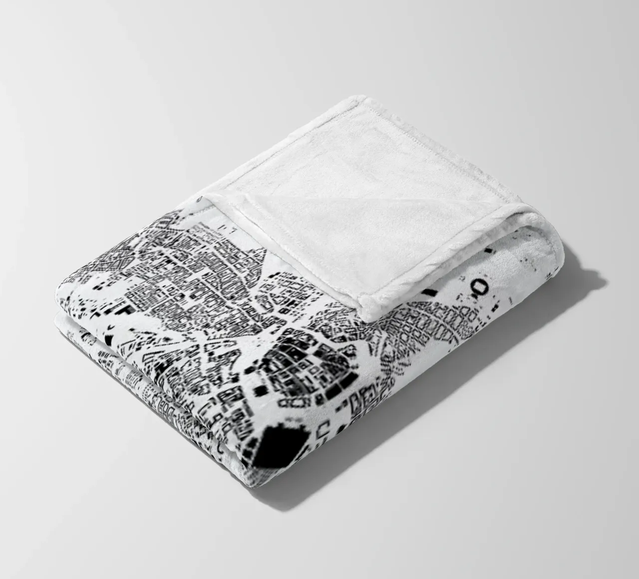 Leipzig fleecedeken van The Cartography Collection