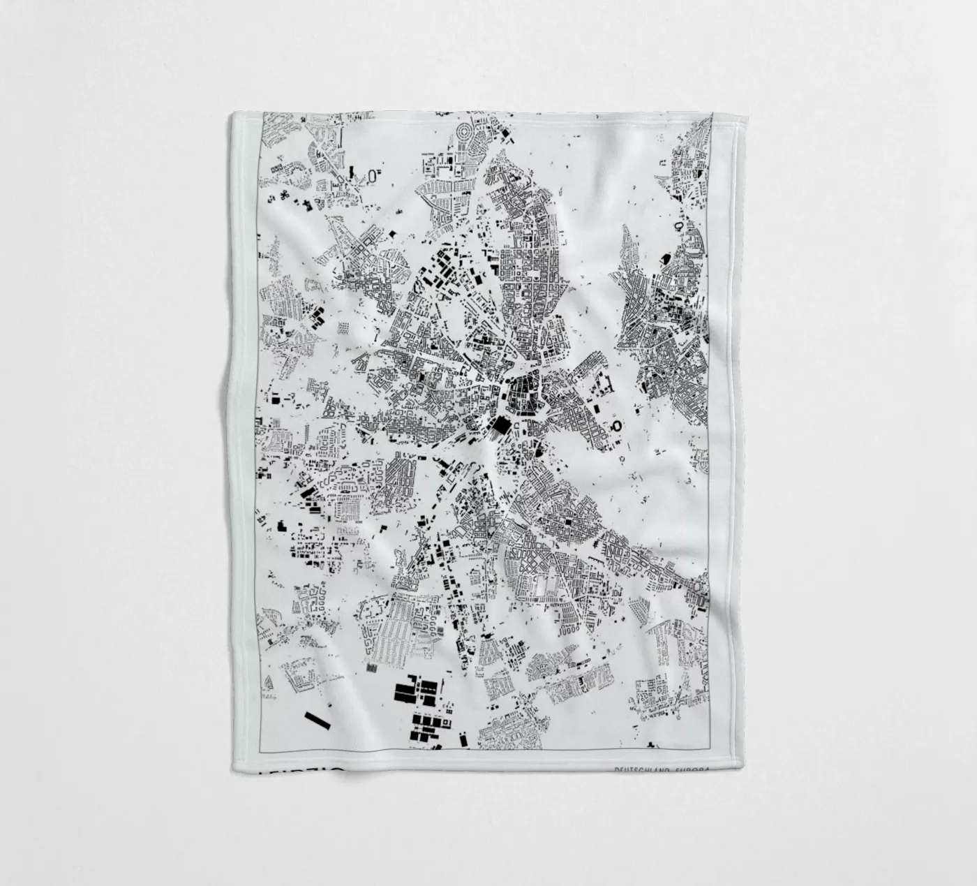 Leipzig coperta in pile da The Cartography Collection