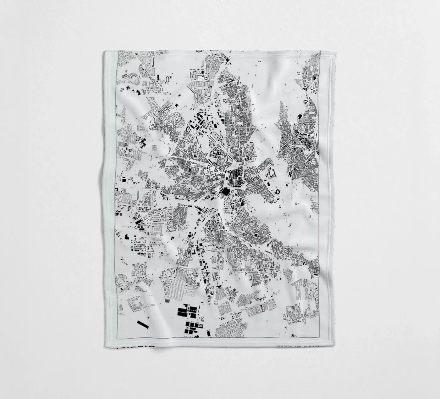 Leipzig fleece blanket by The Cartography Collection