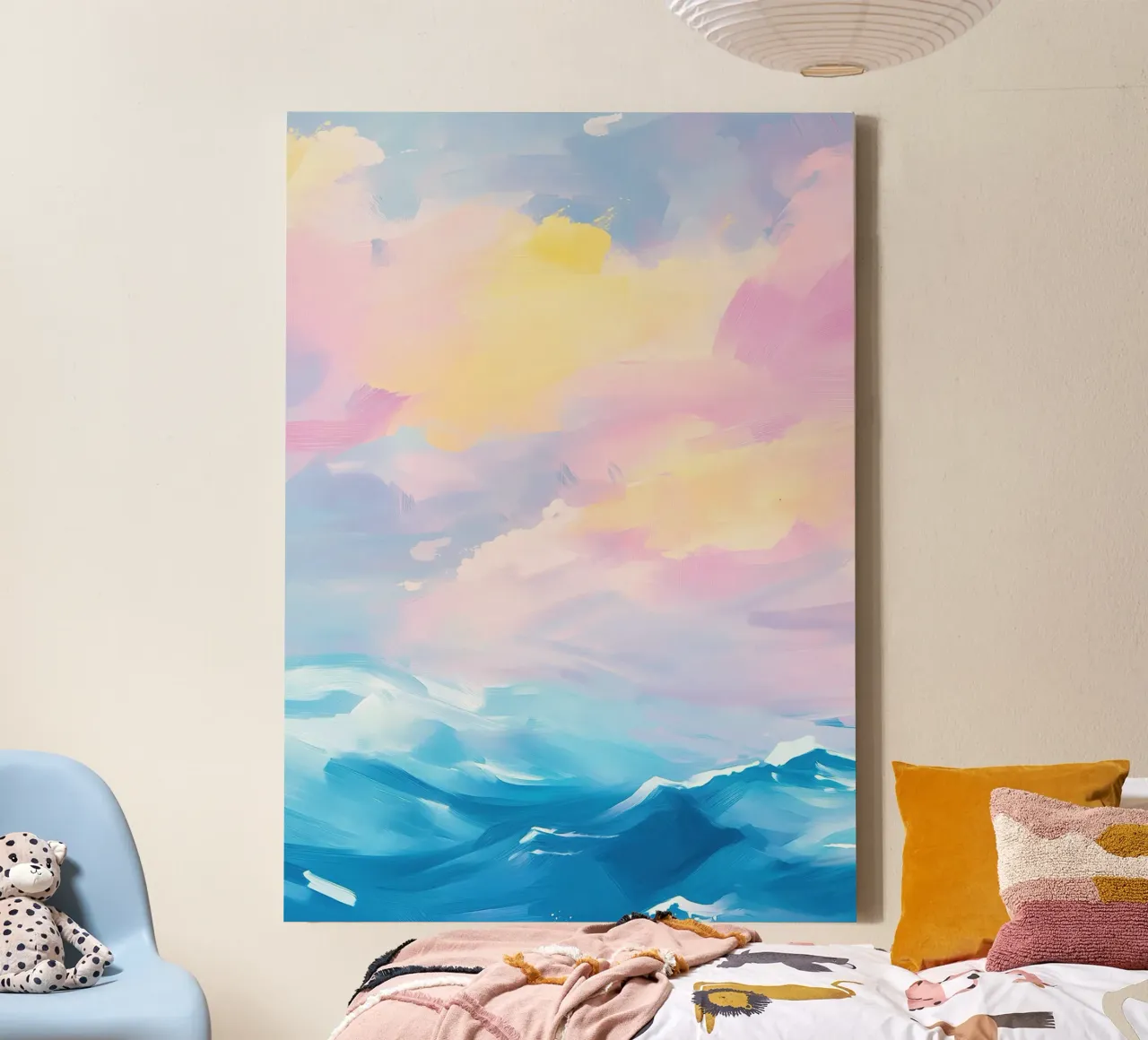 Pace celeste tela da Nikis Art Studio