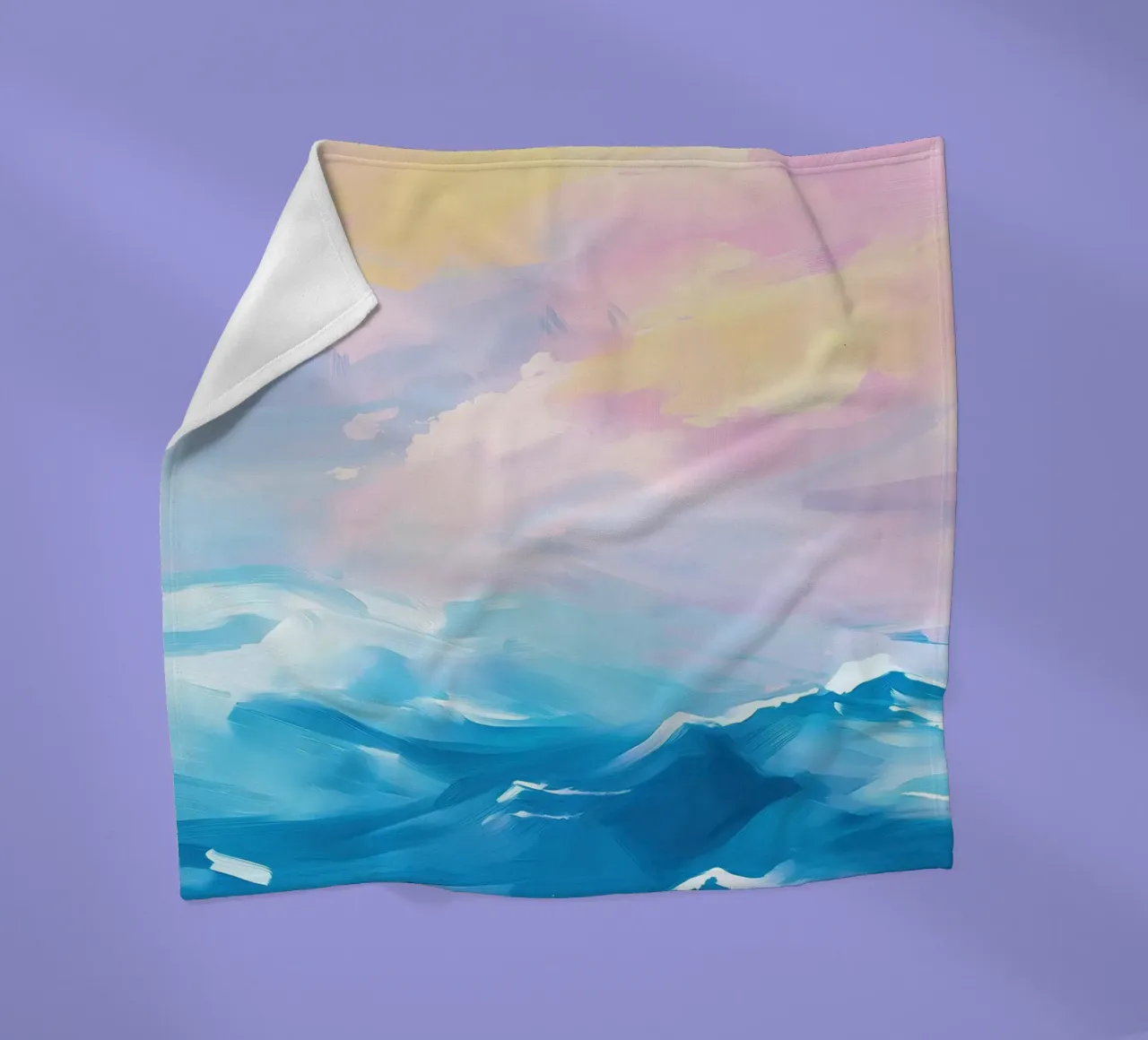 Pace celeste coperta in pile da Nikis Art Studio