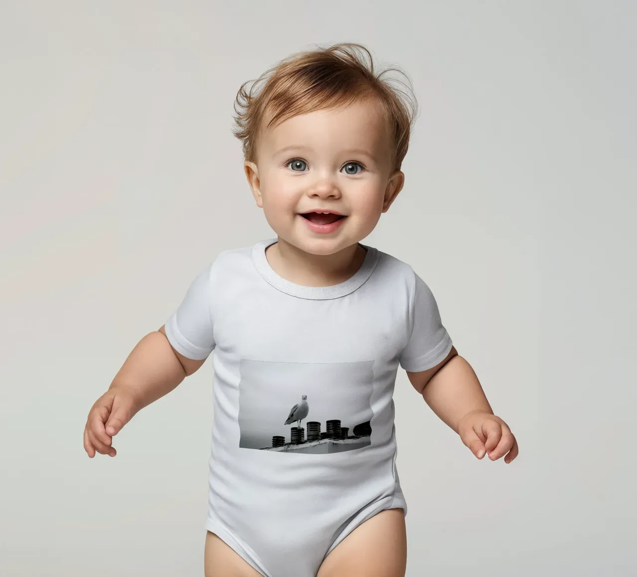 Who are you looking at Kurzarm Babybody von Nur Mut
