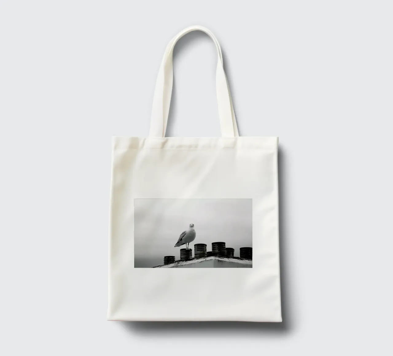 Who are you looking at tote bag by Nur Mut