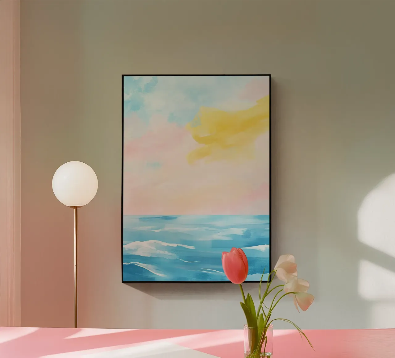 Pace ad acquerello plexiglass da Nikis Art Studio