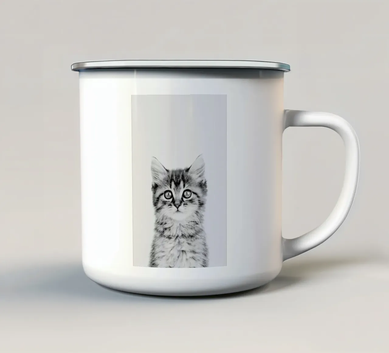 Kitten Classic tazza in smalto da Paws & Claws