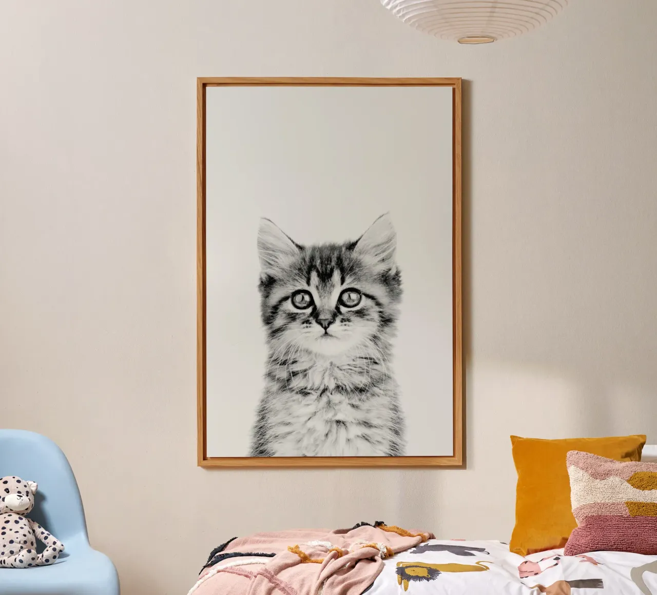 Kitten Classic aluminium-dibond van Paws & Claws