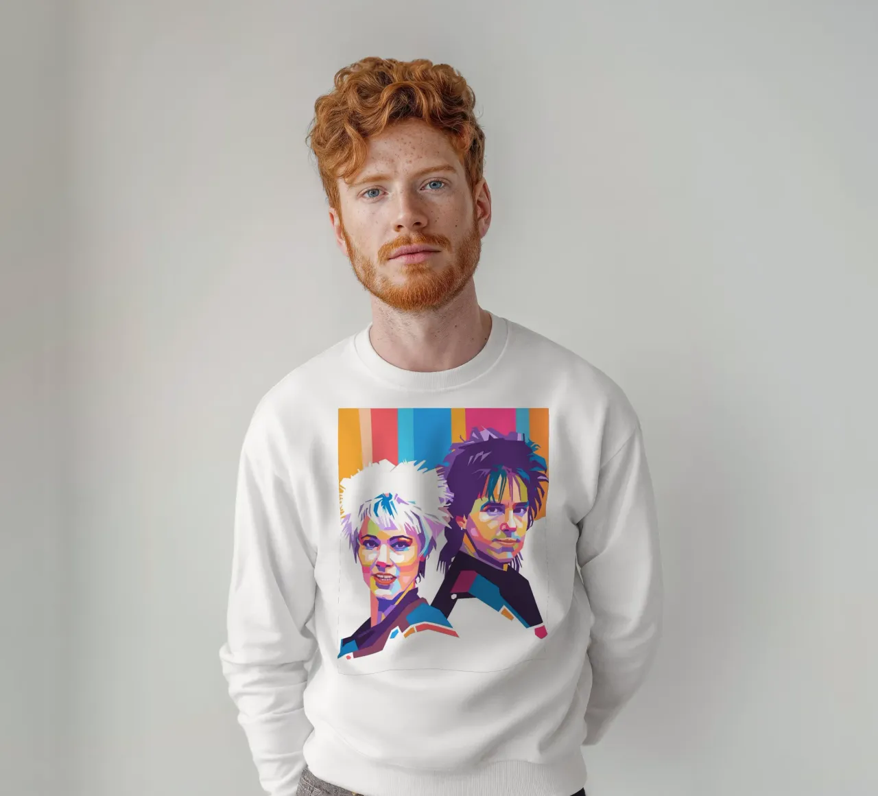Ritratto pop art di Roxette felpa da Hantamrata