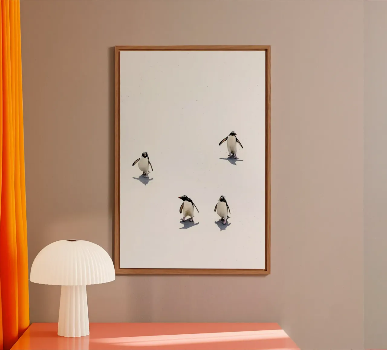Snow Penguins II alluminio dibond da Natural Kingdom