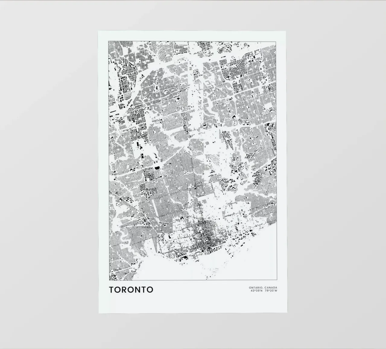 Toronto telo in pvc da The Cartography Collection
