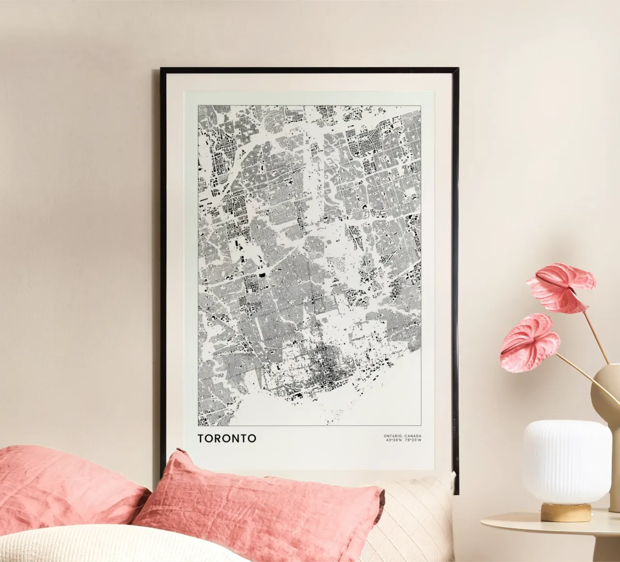 Toronto poster da The Cartography Collection