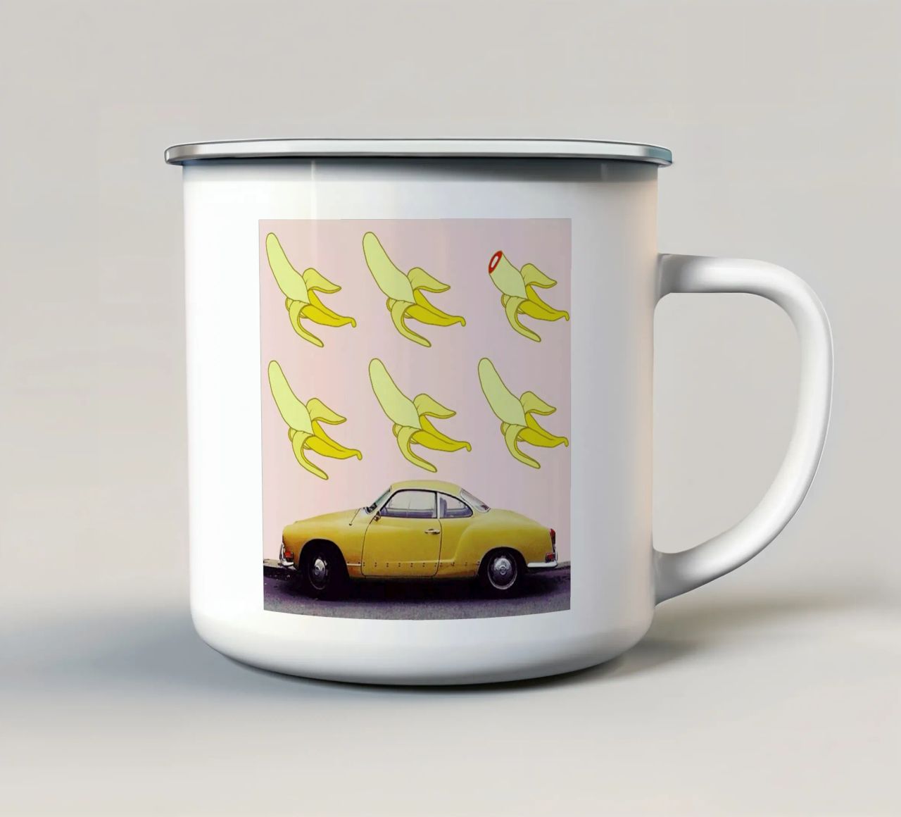 bananas also hide terrible secrets tazza in smalto da FinnanoFenno