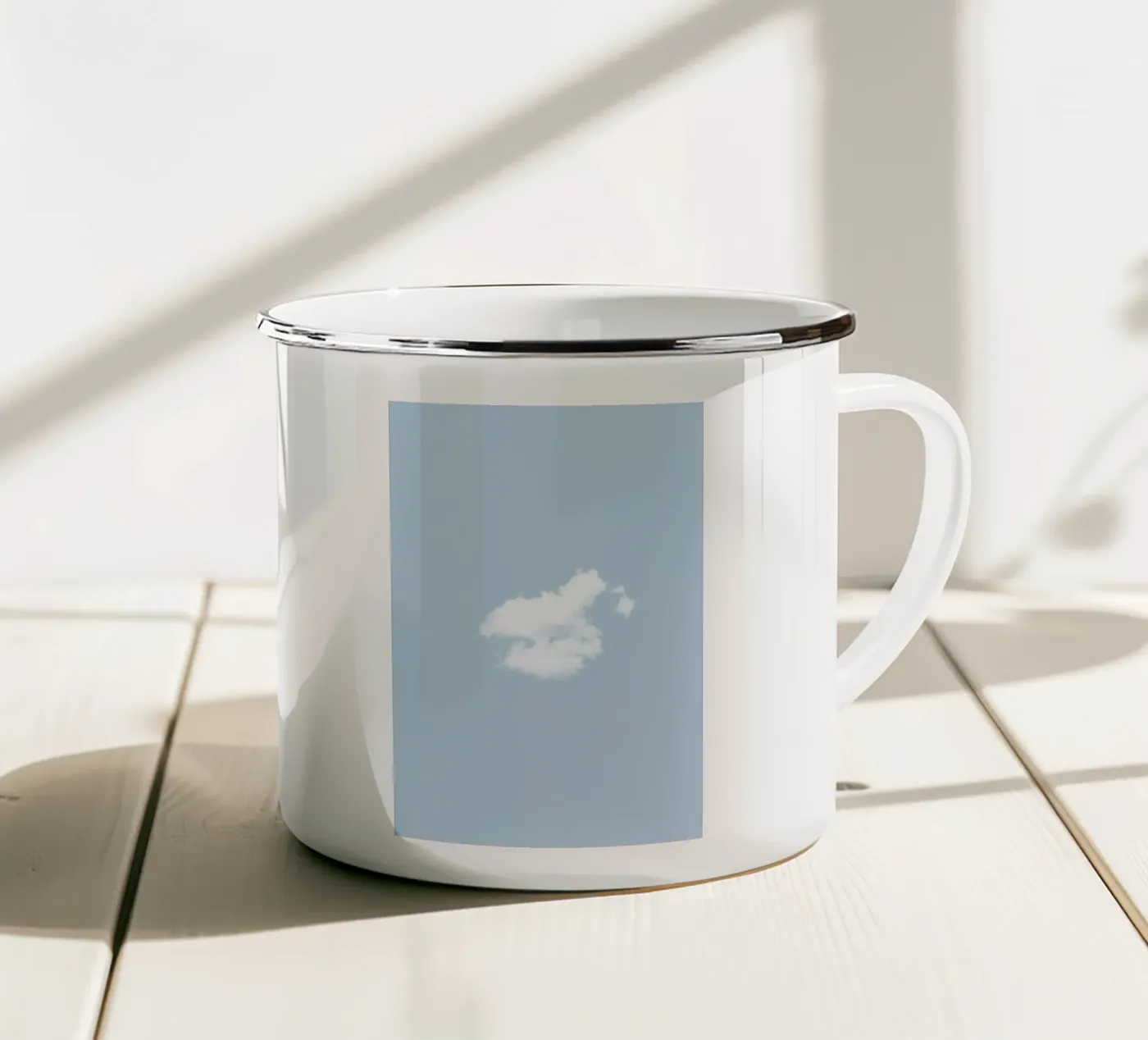 Cloud enamel mug by George Griefy