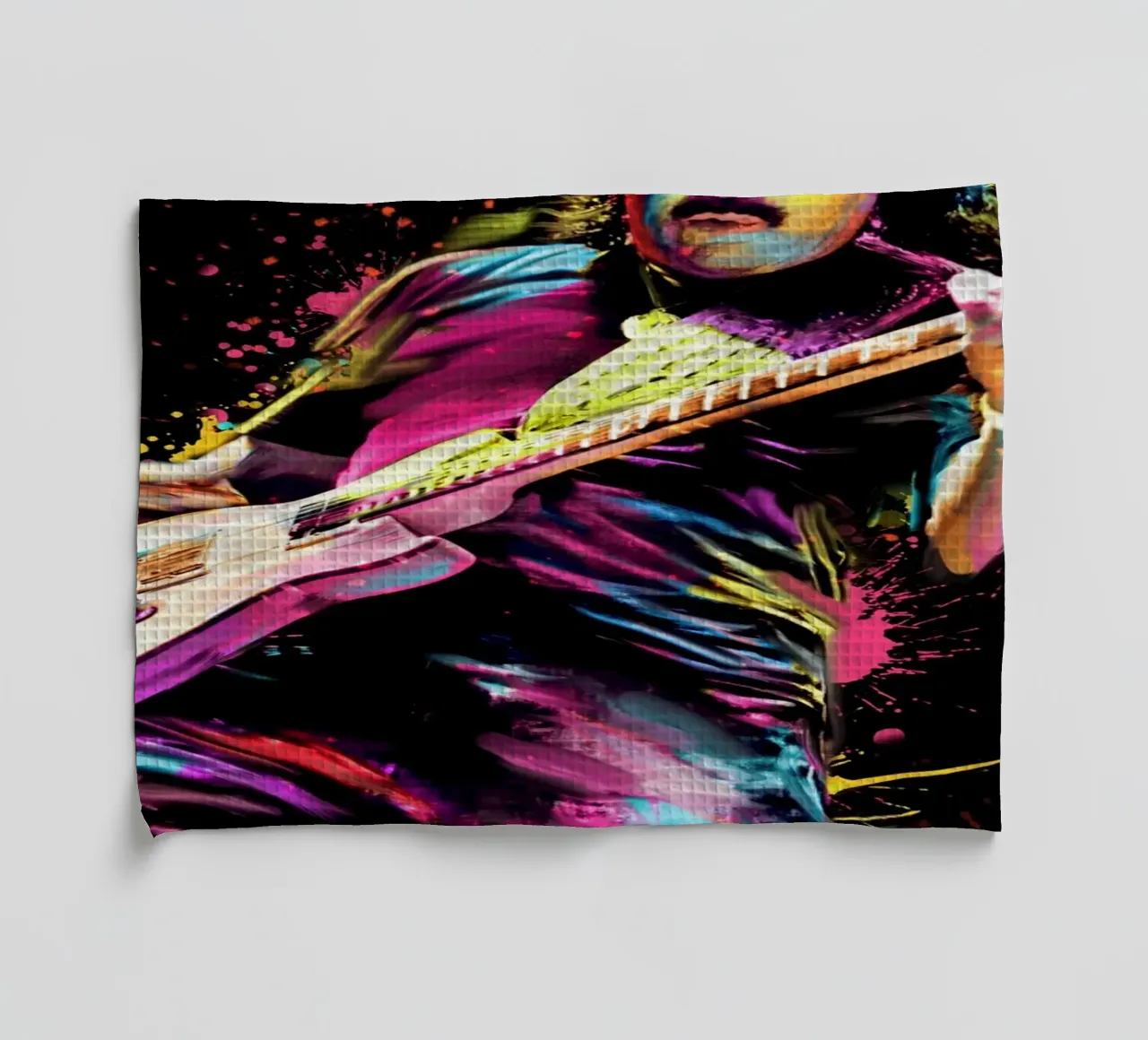 Carlos Santana abstrait coloré pop art torchon de Hantamrata