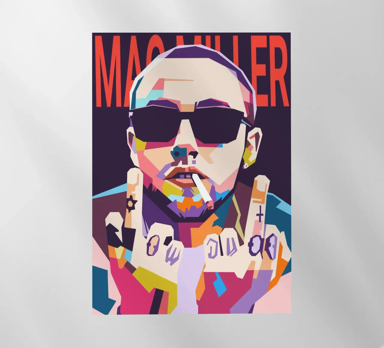 Mac Miller hip hop pellicola backlit da Hantamrata