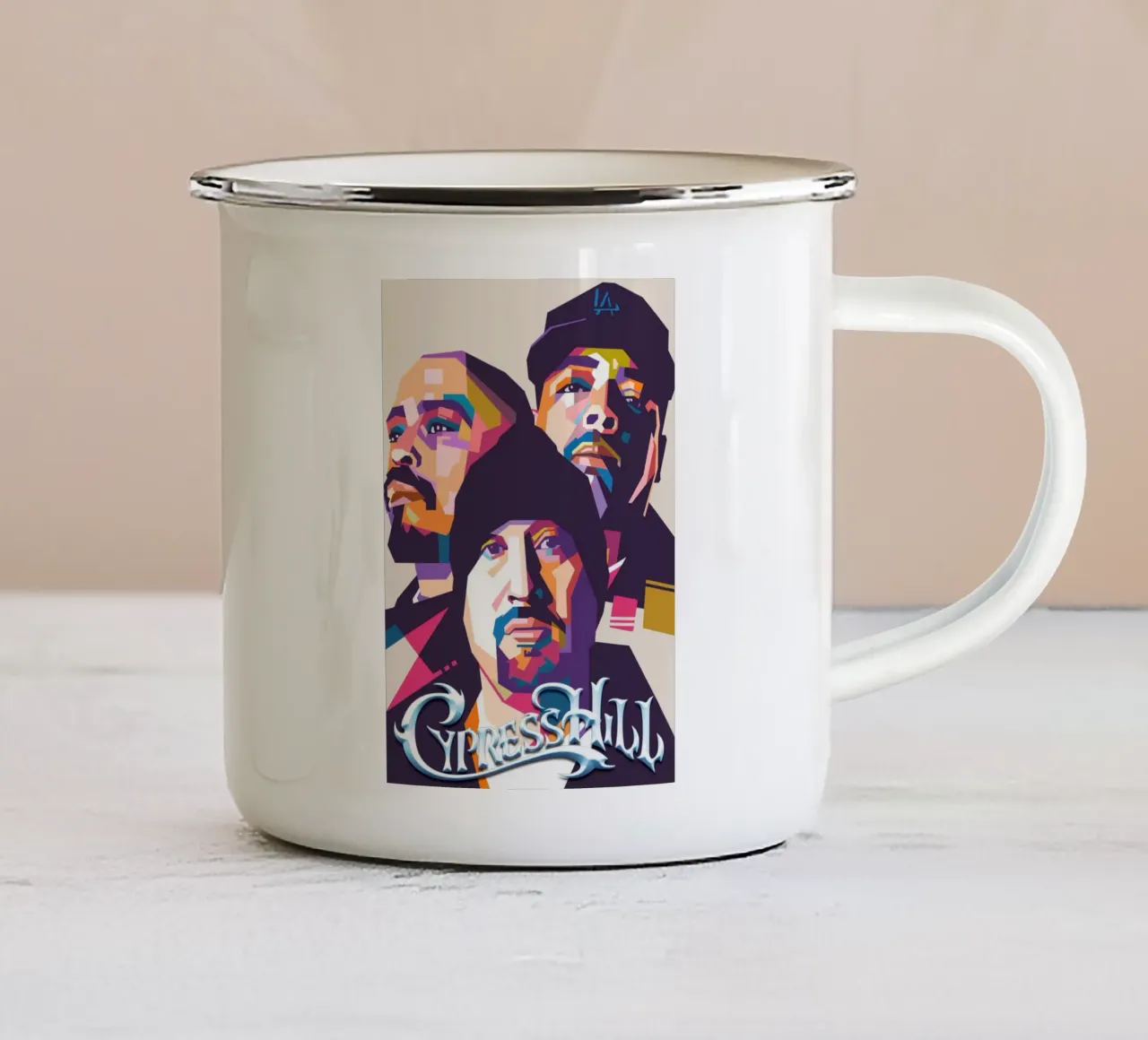 Cypress Hill hip hop tazza in smalto da Hantamrata