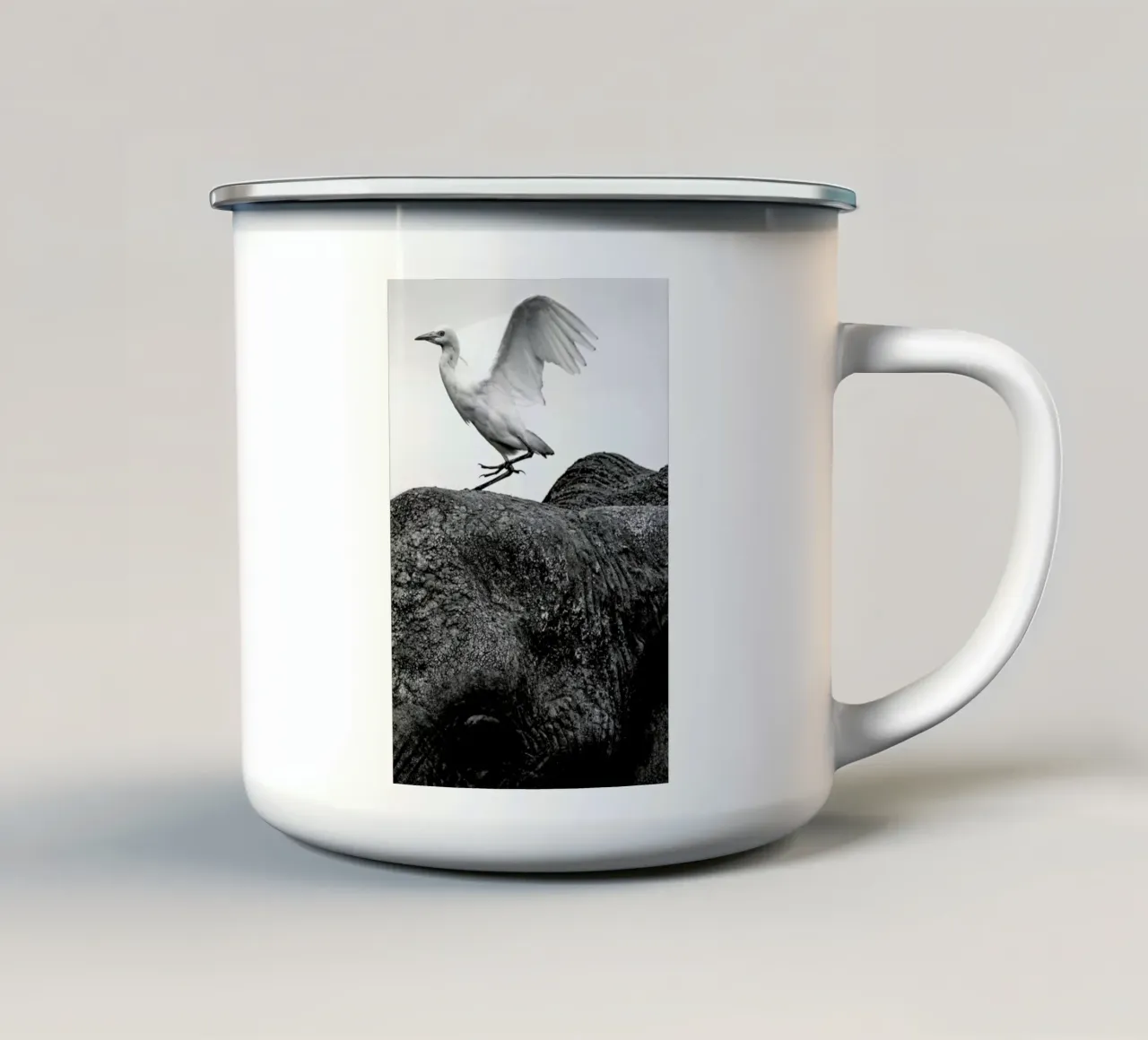 Seagull Perching tazza in smalto da Natural Kingdom