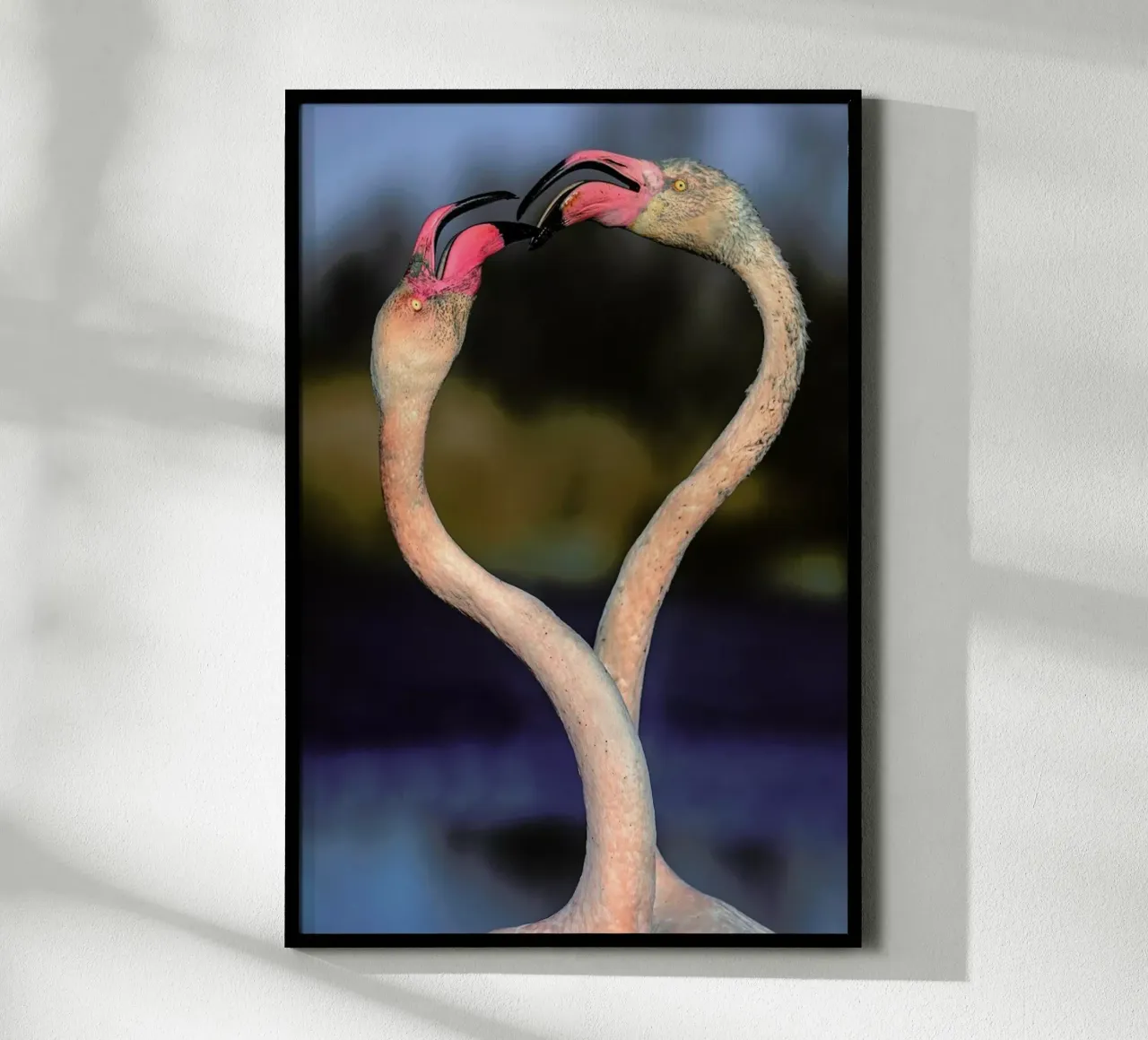Fighting Flamingos - Xavier Ortega carta hahnemühle da Pictufy