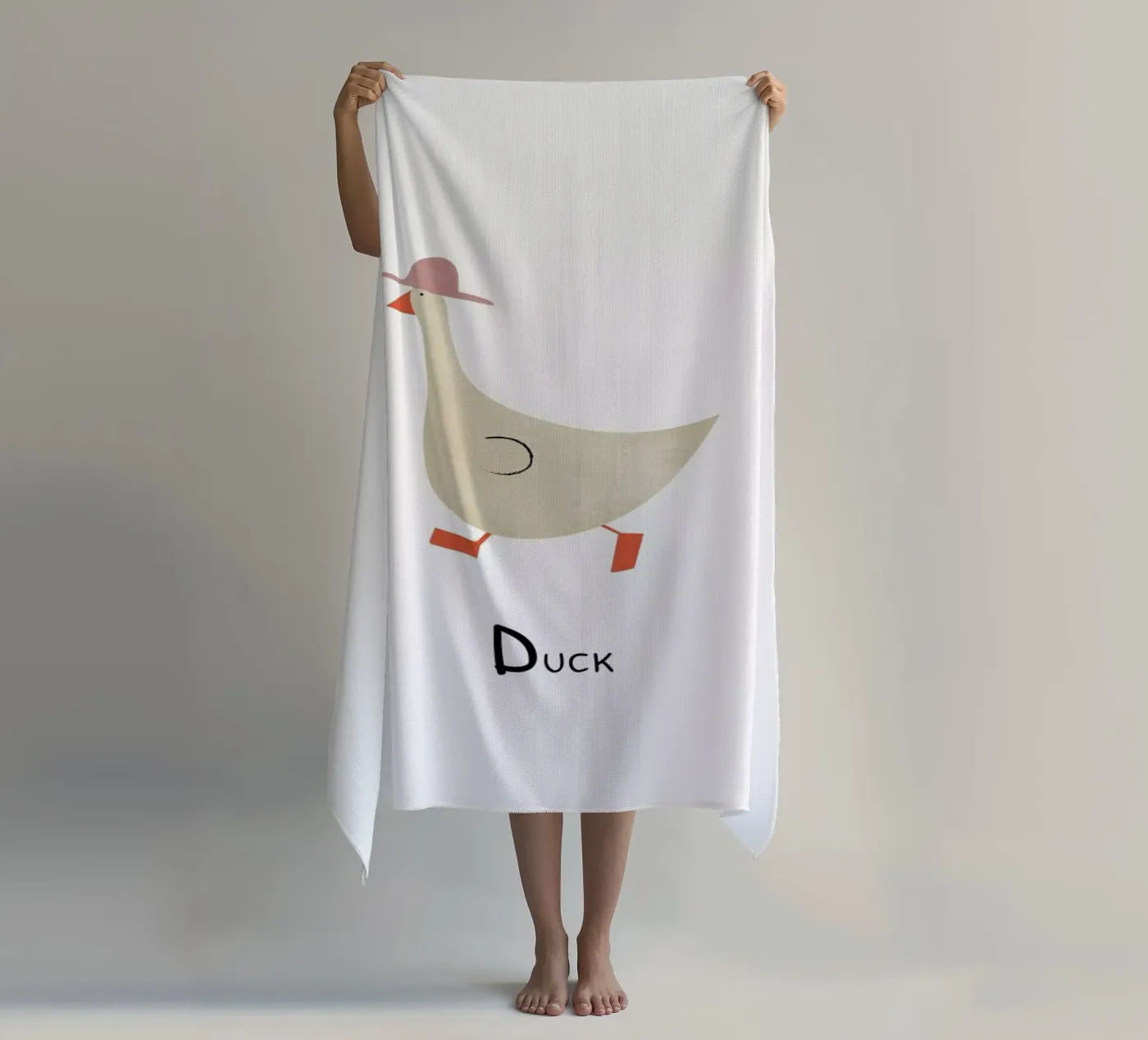 Duck beach towel by Little Flourishes