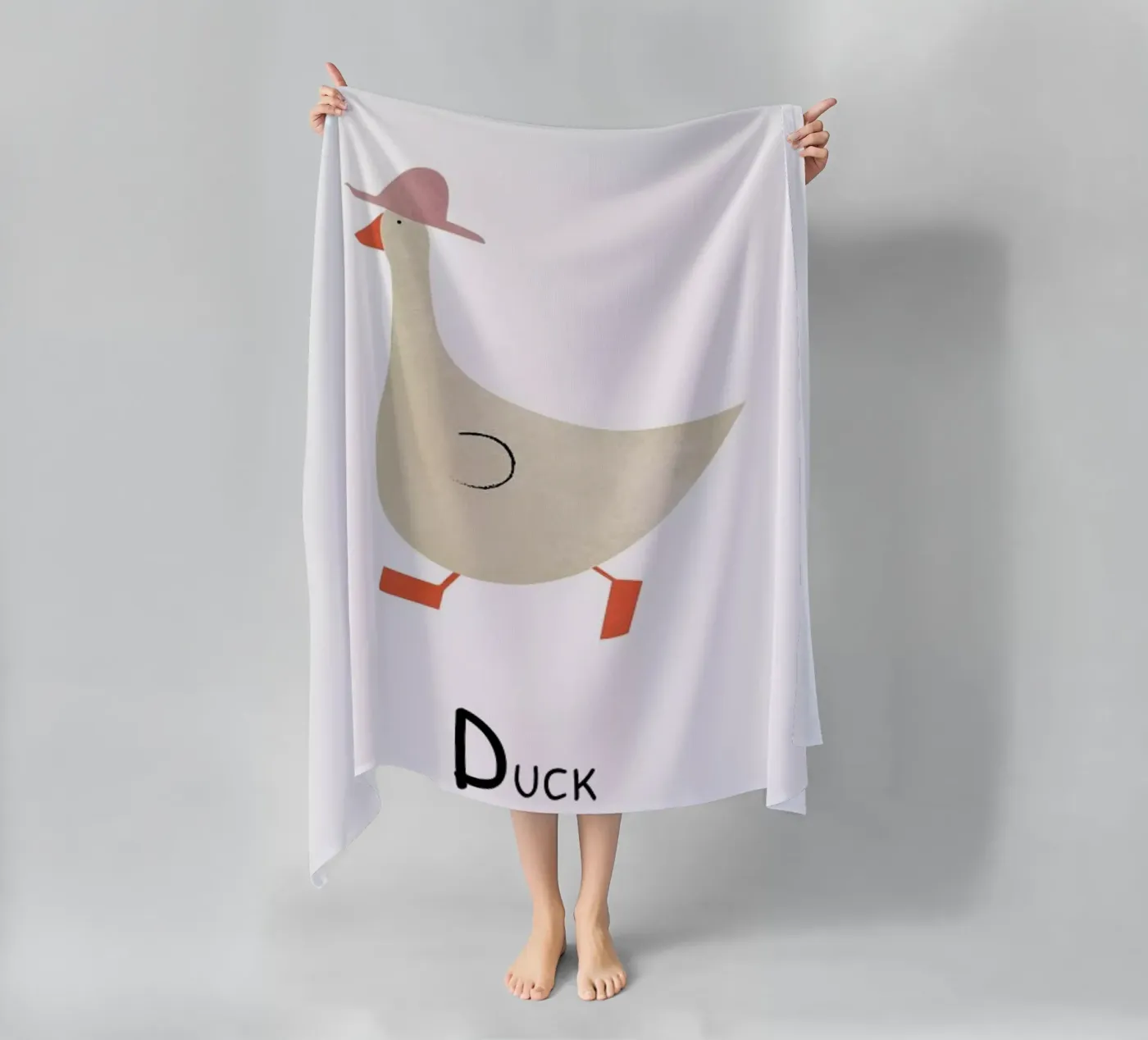Duck beach towel by Little Flourishes