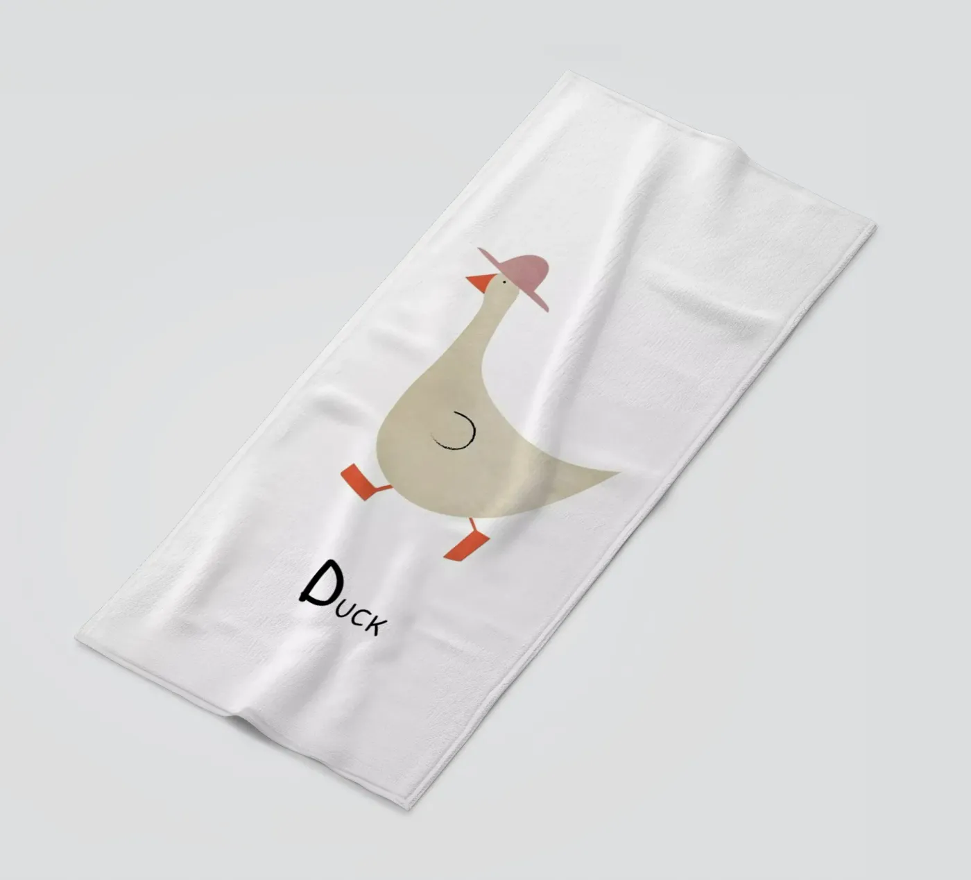 Duck beach towel by Little Flourishes