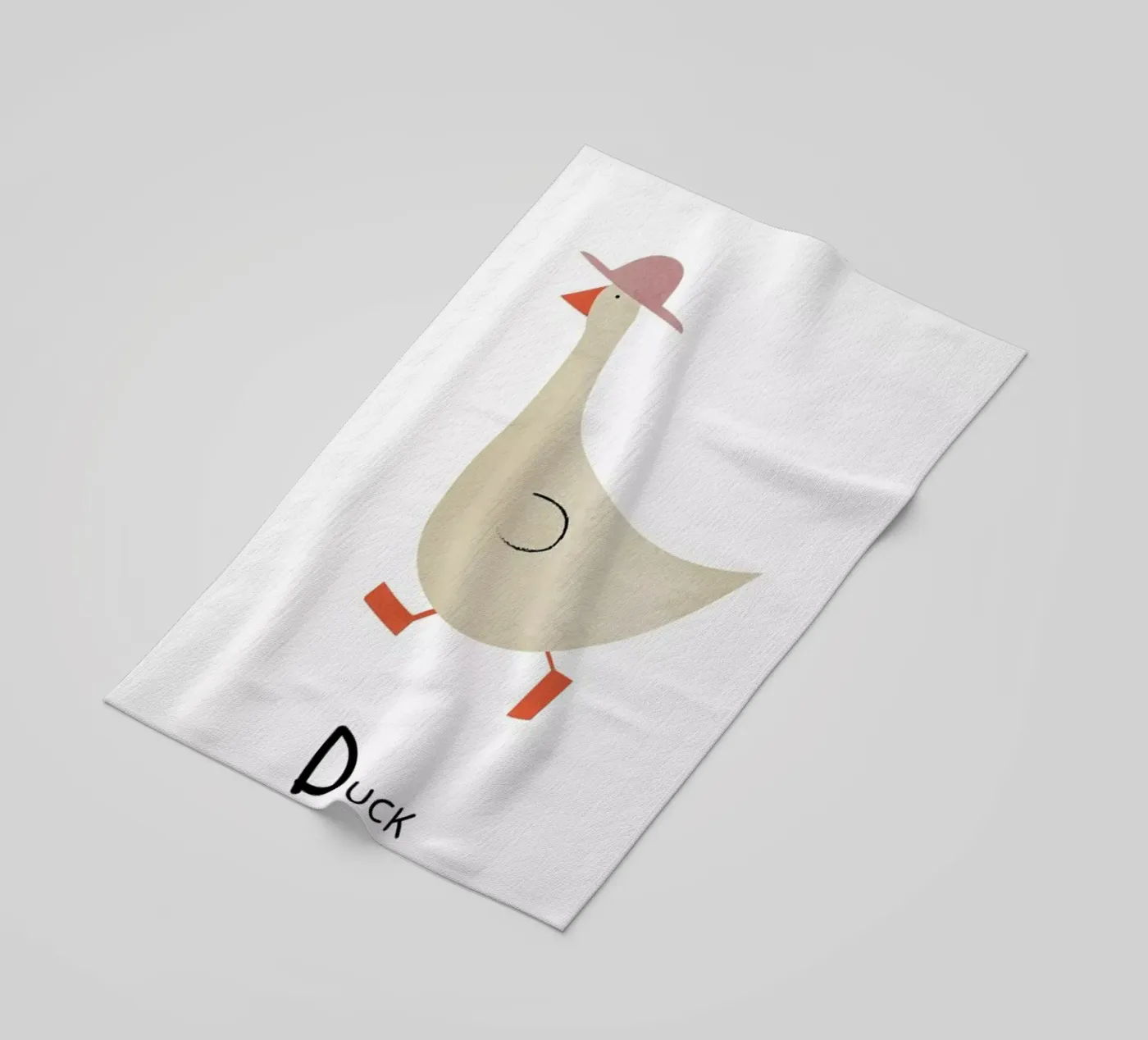 Duck beach towel by Little Flourishes