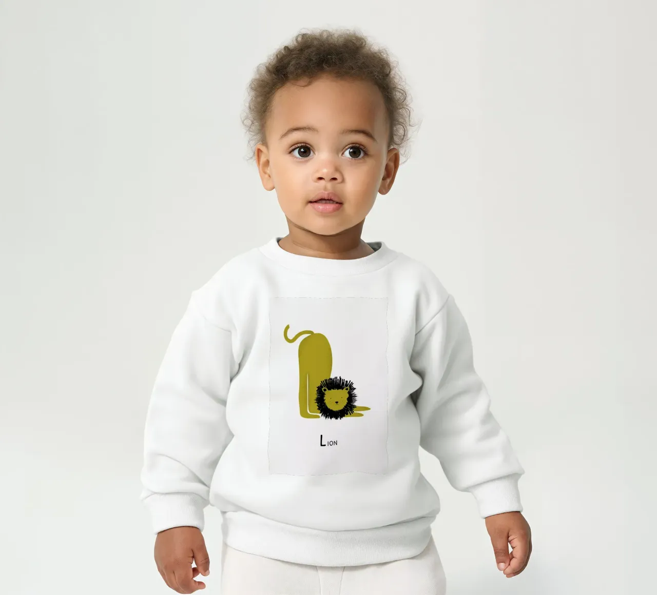 L for Lion felpa neonato da Little Flourishes