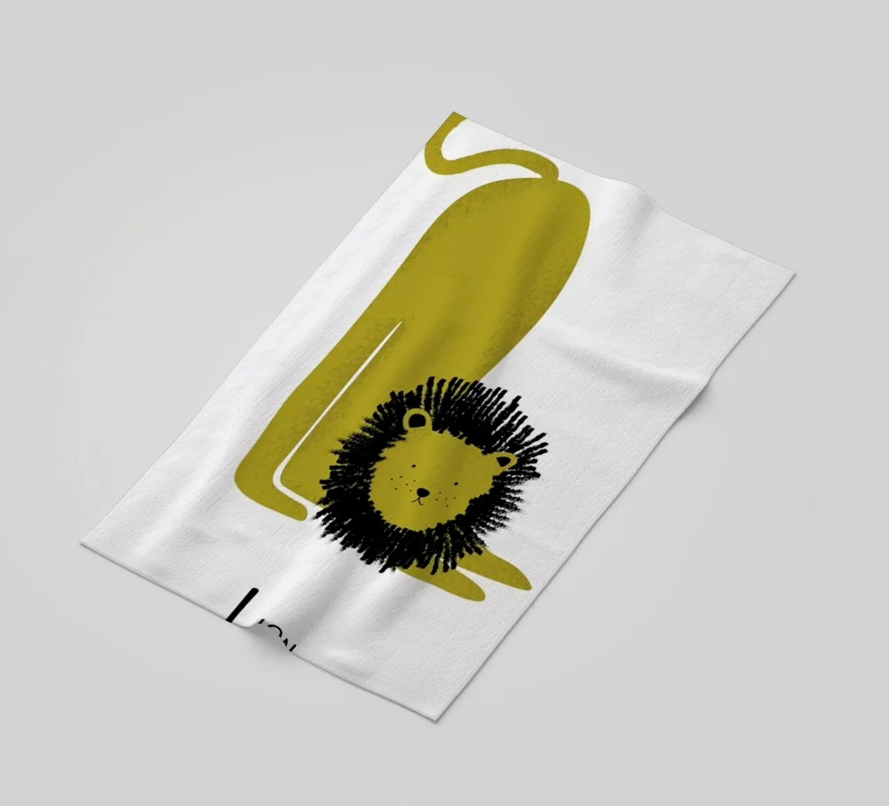 L for Lion telo mare da Little Flourishes