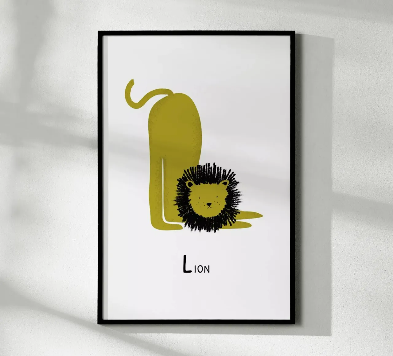L for Lion poster da Little Flourishes