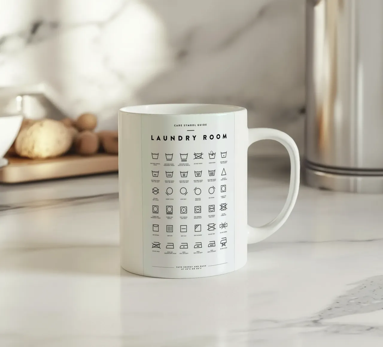 Laundry ceramic mug by daylight design studio