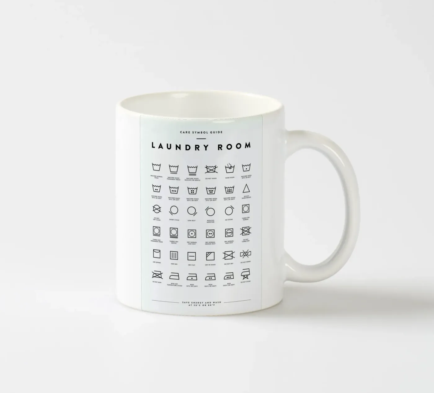 Laundry ceramic mug by daylight design studio