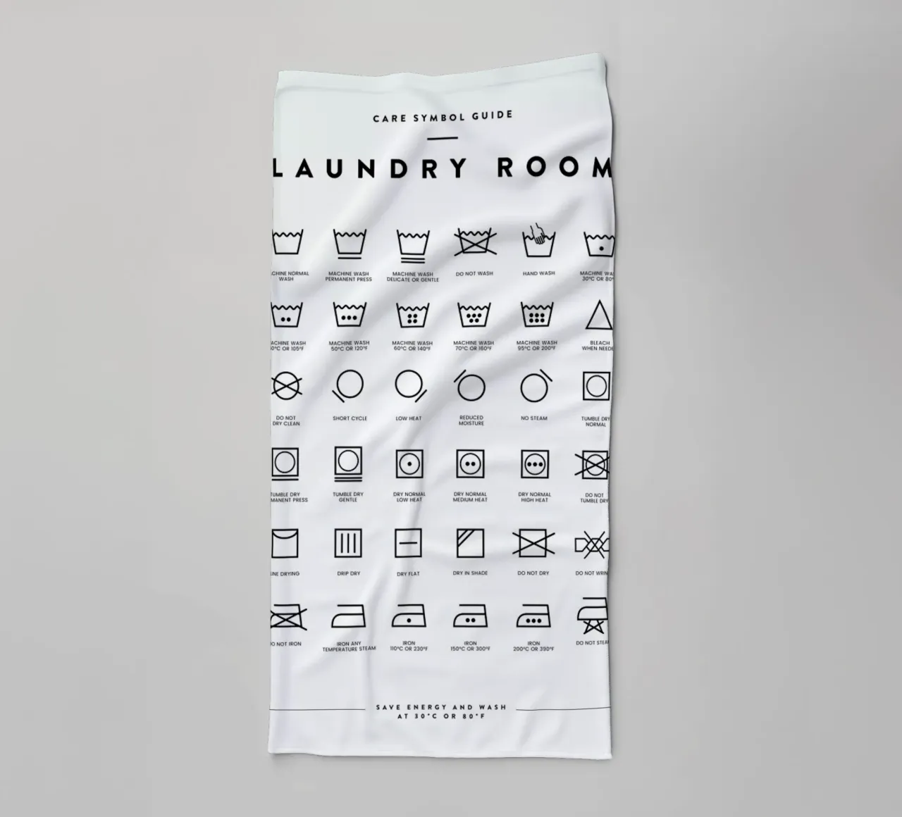 Laundry badhanddoek van daylight design studio