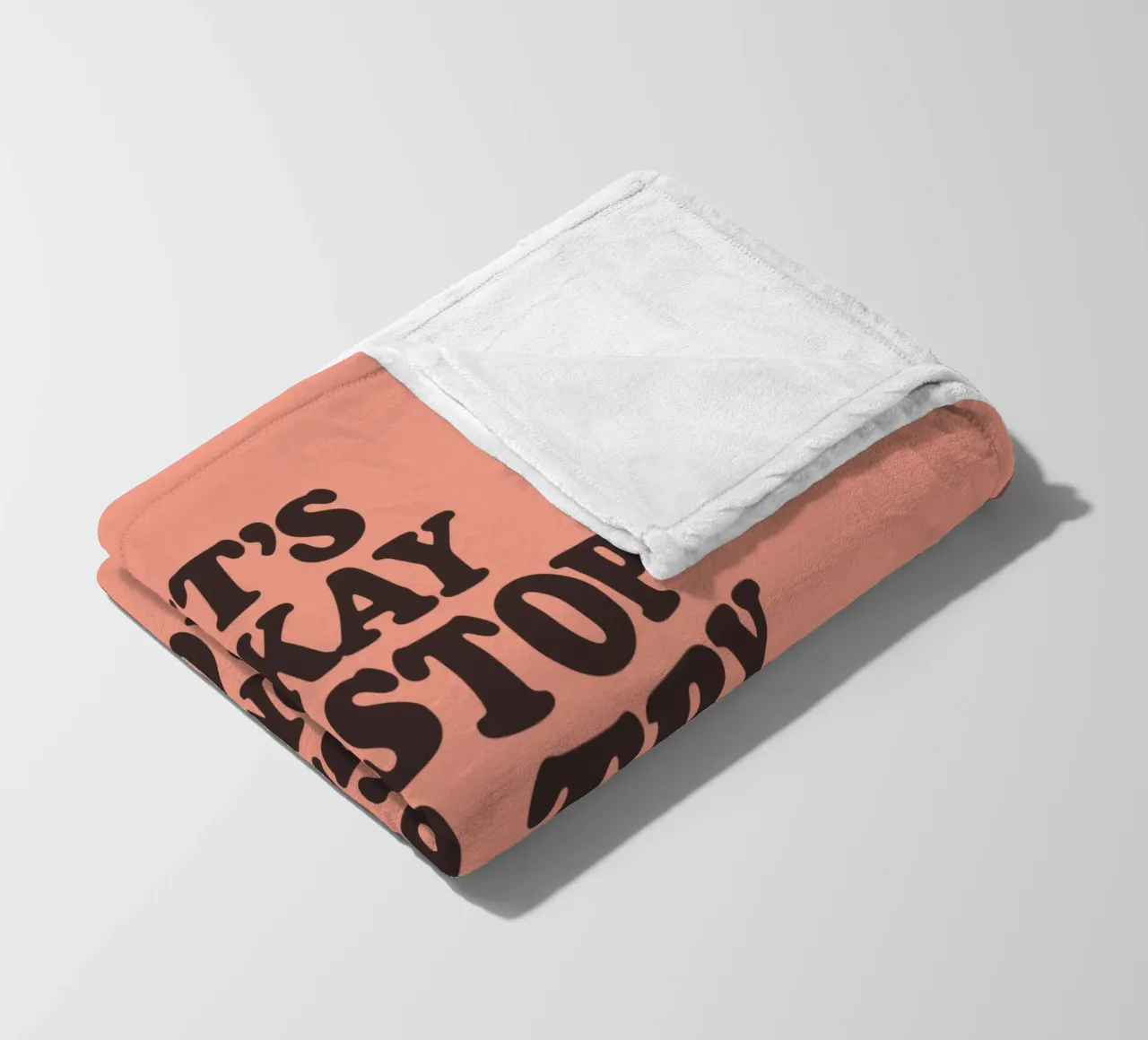 Va bene fermarsi e riprovare domani Stampa tipografica coperta in pile da THE MOTIVATED TYPE