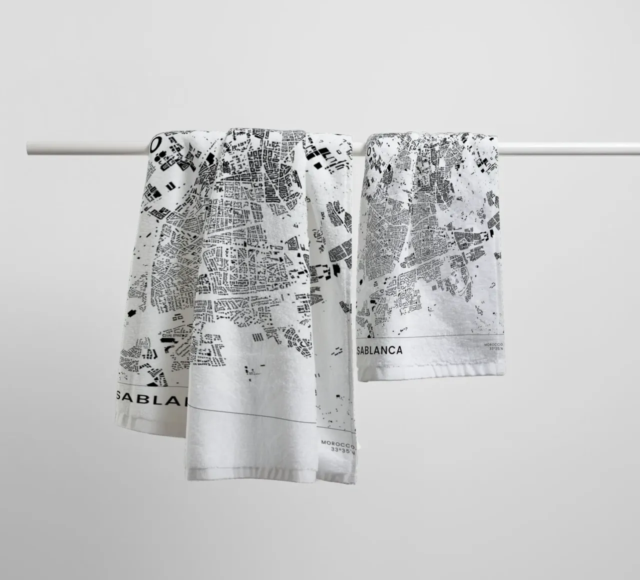 Casablanca asciugamano da bagno da The Cartography Collection