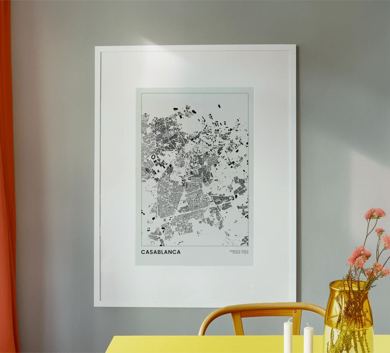 Casablanca poster de The Cartography Collection