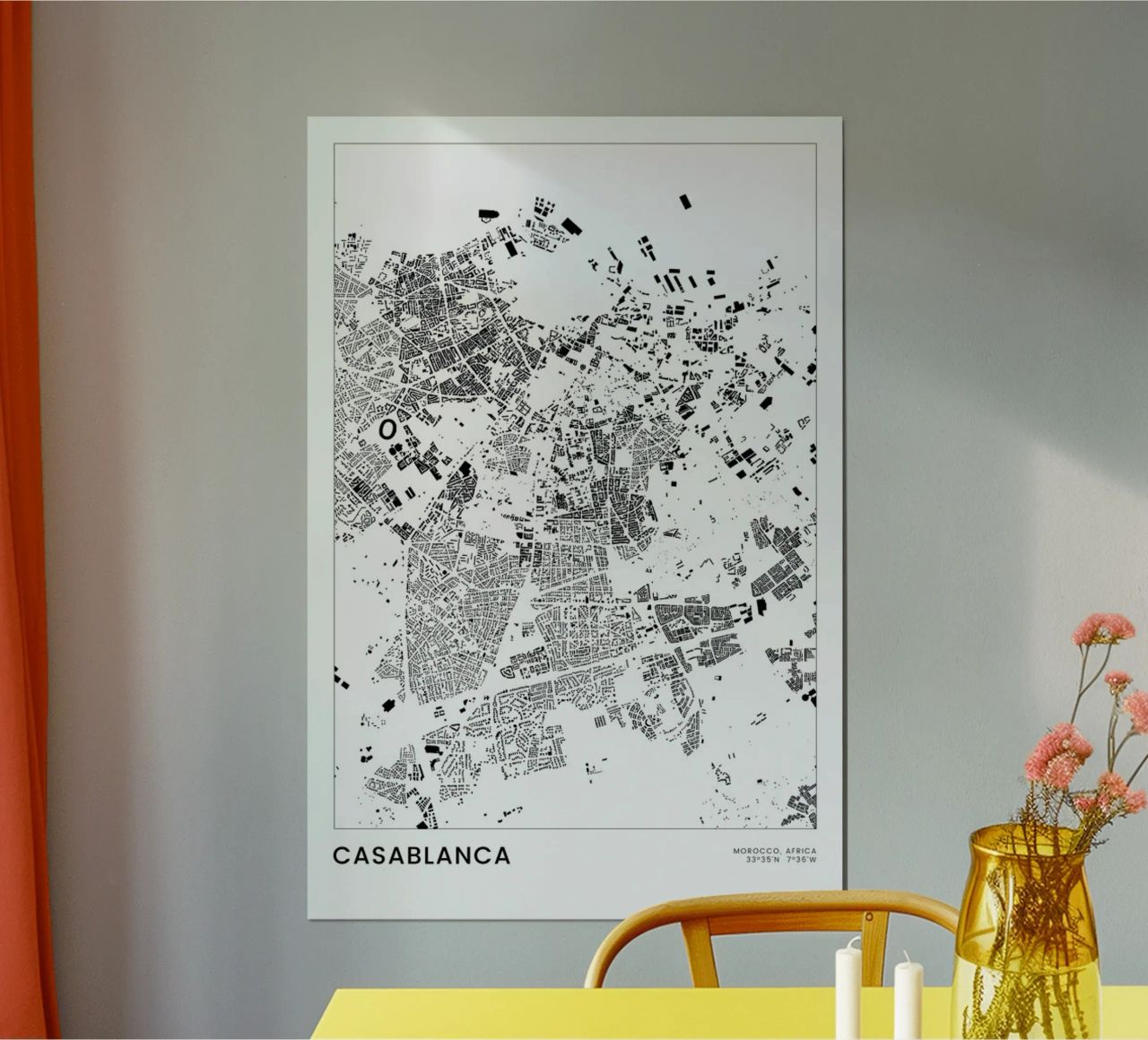 Casablanca poster de The Cartography Collection