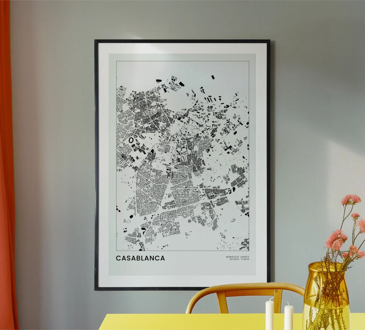 Casablanca poster de The Cartography Collection
