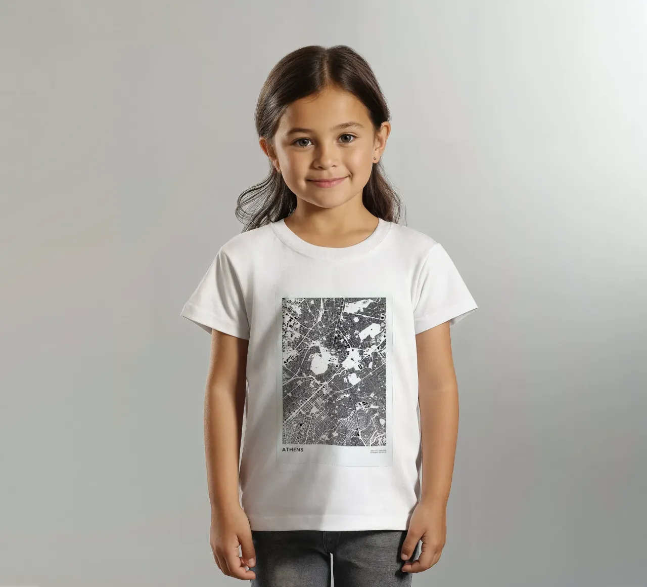 Athens kids t-shirt by The Cartography Collection