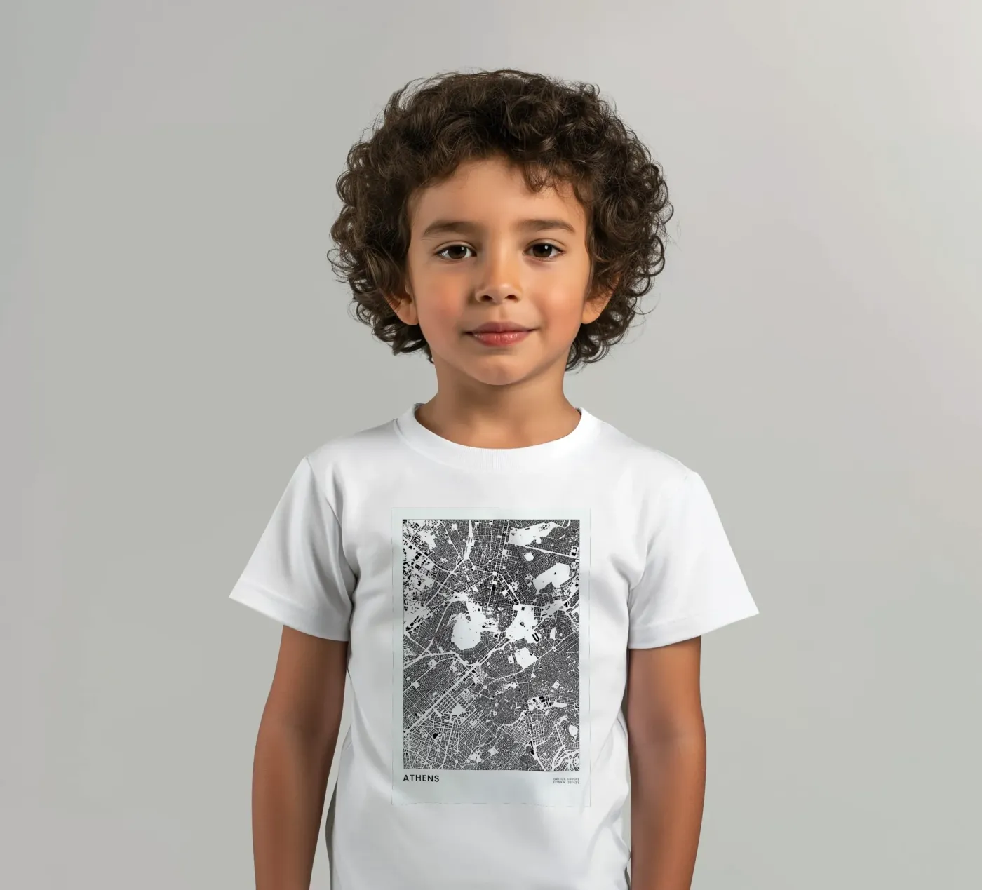 Athens t-shirt bambini da The Cartography Collection
