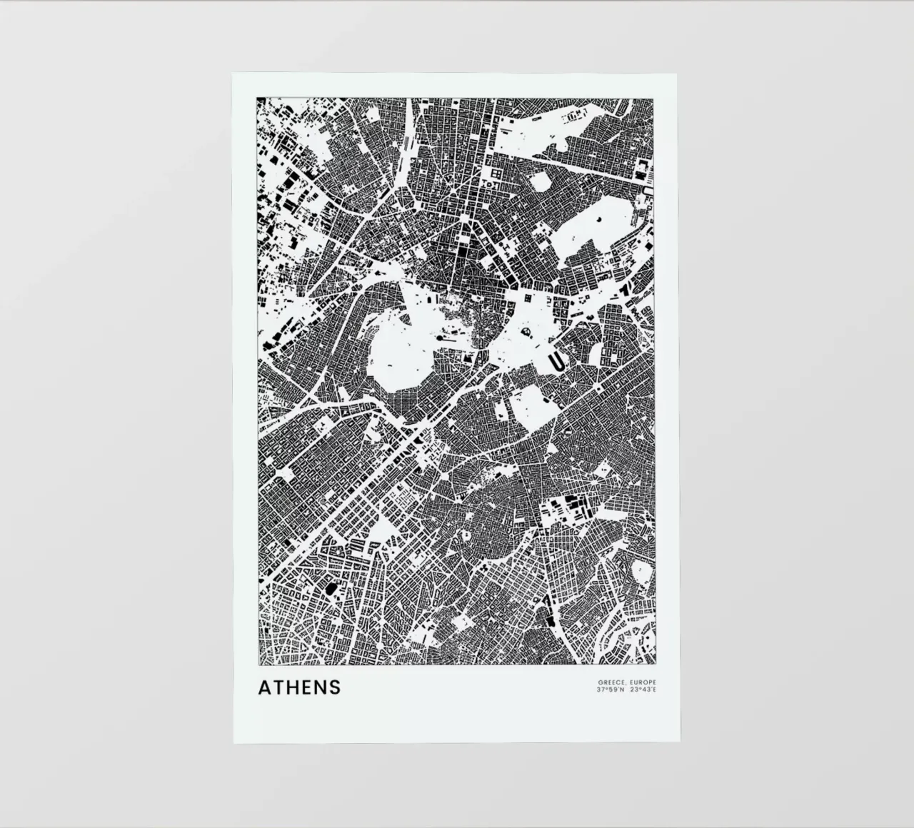 Athens telo in pvc da The Cartography Collection