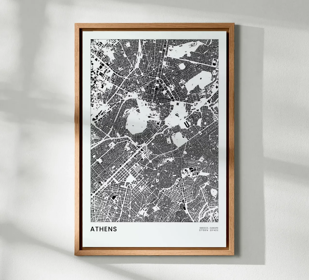 Athens forex plate by The Cartography Collection
