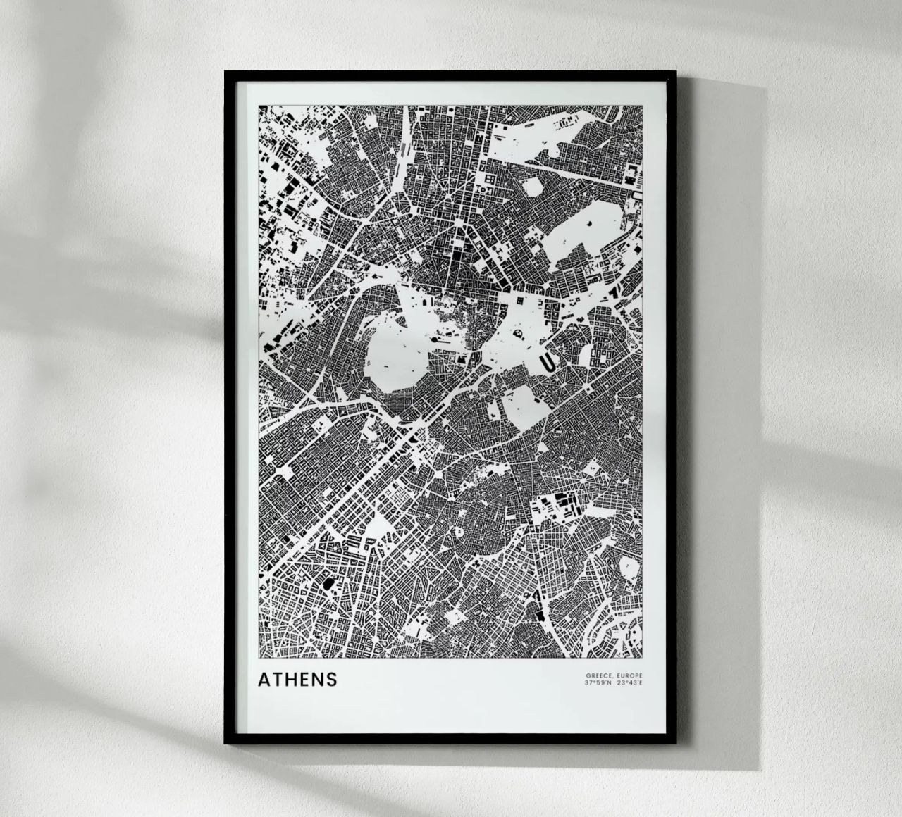 Athens poster de The Cartography Collection