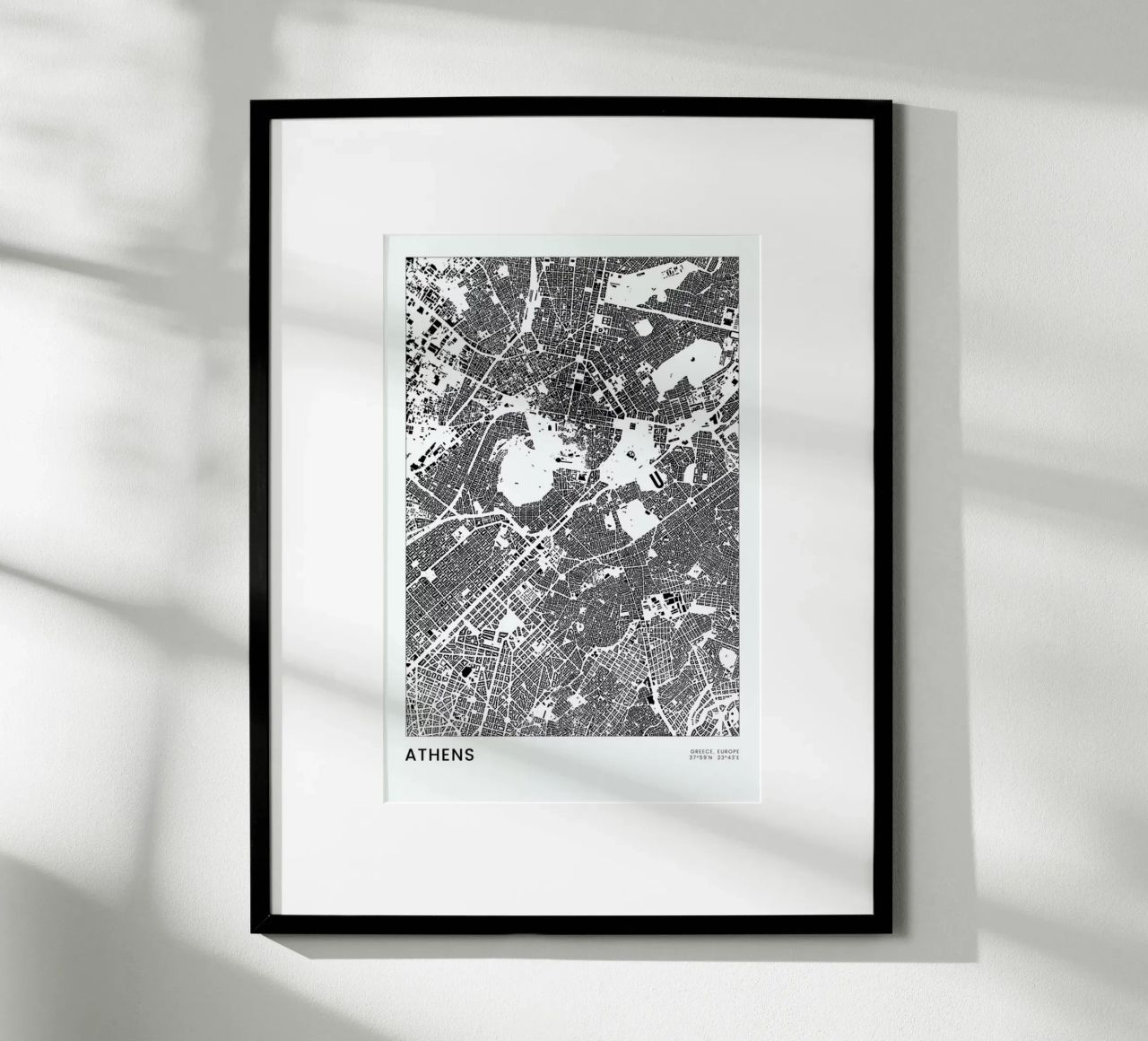 Athens poster de The Cartography Collection