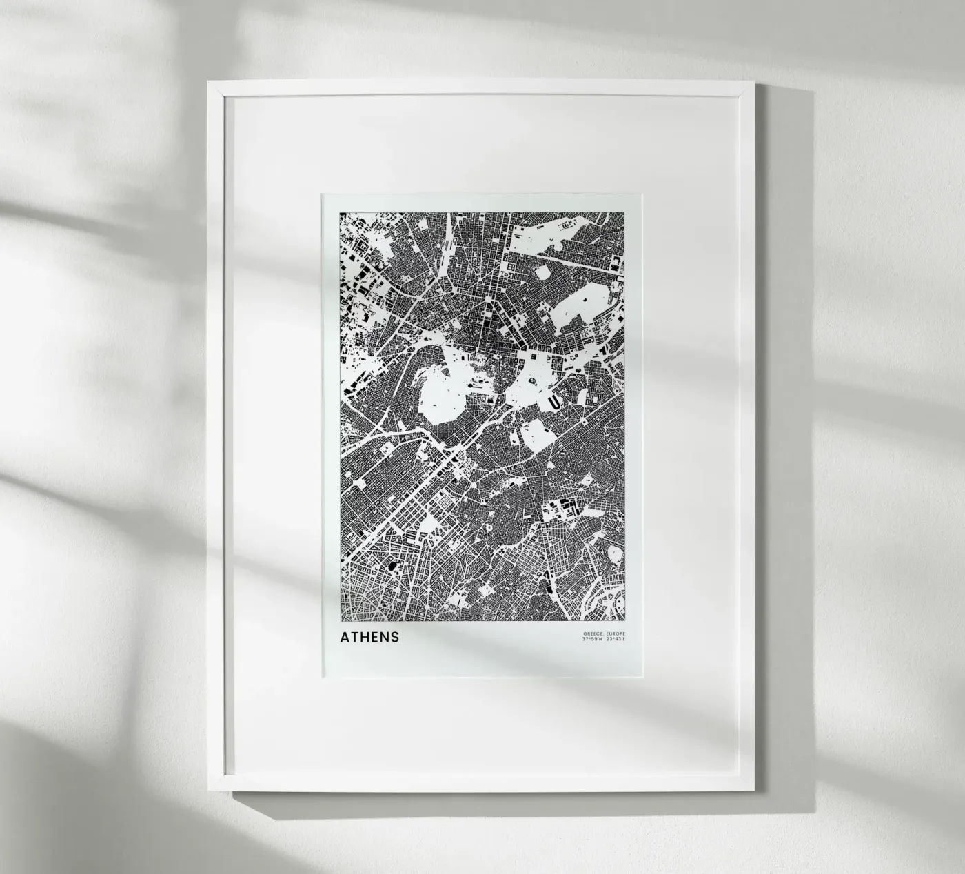Athens poster da The Cartography Collection