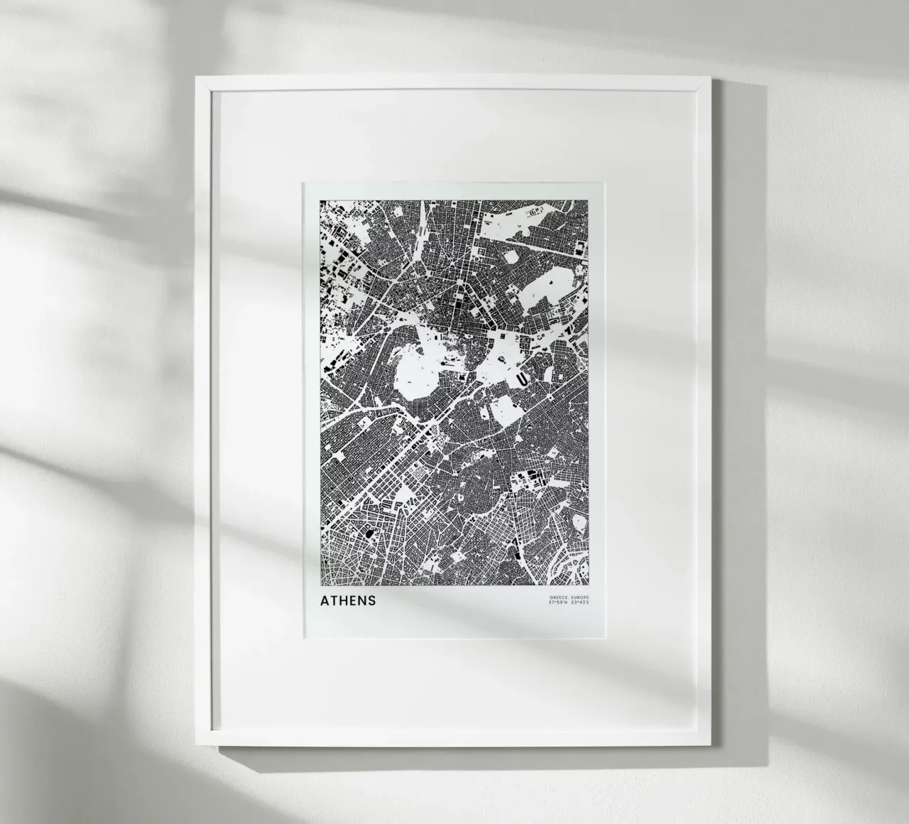 Athens poster da The Cartography Collection