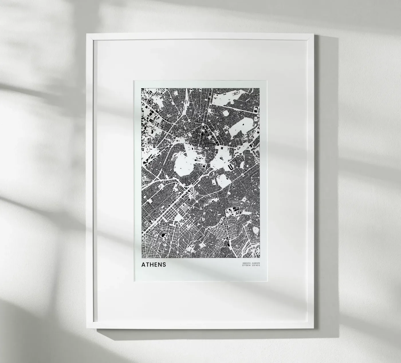 Athens poster van The Cartography Collection